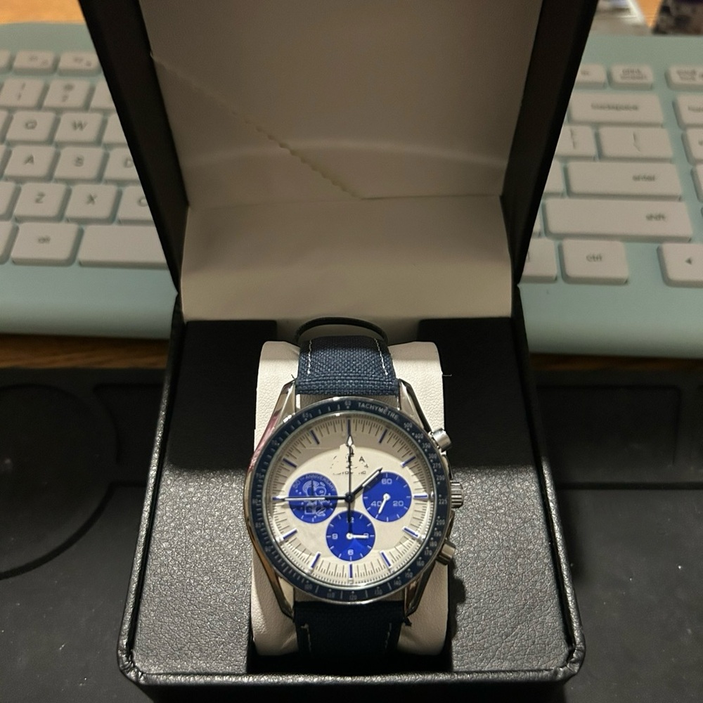 Men's Blue Chronograph Watch